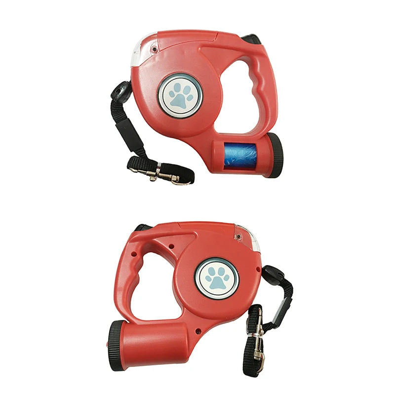 LED Dog Lead with Bag Storage